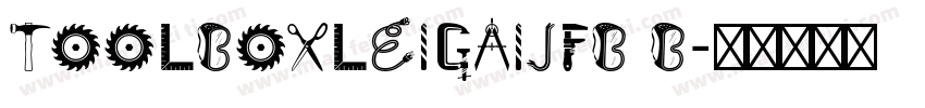 toolboxLeiGaiJFB B字体转换